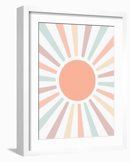 Retro Rainbow Pastel-Leah Straatsma-Framed Art Print