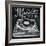 Retro Record Player Chalk-Mary Urban-Framed Art Print