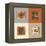 Retro Record Player Icons-YasnaTen-Framed Stretched Canvas