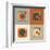 Retro Record Player Icons-YasnaTen-Framed Art Print