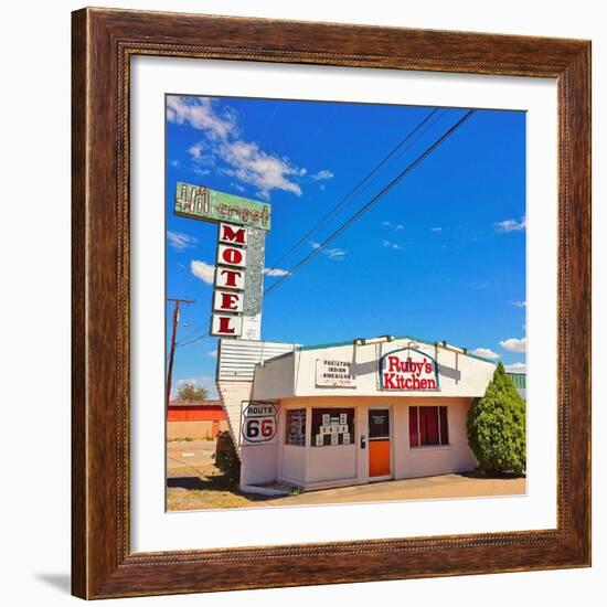 Retro Restaurant Sign in America-Salvatore Elia-Framed Photographic Print