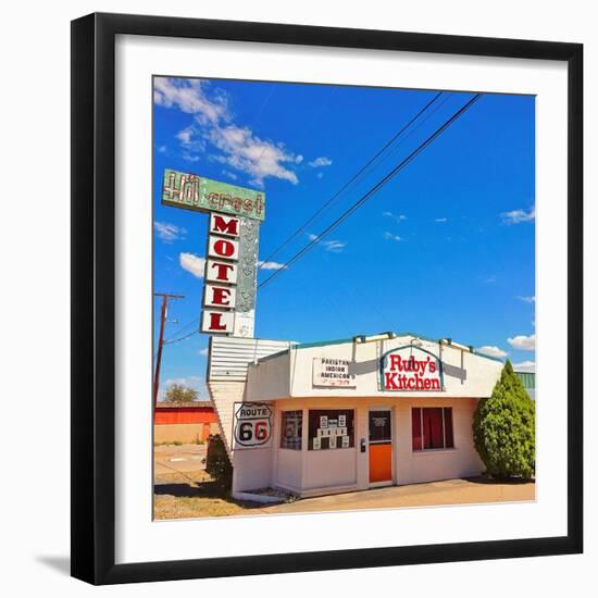 Retro Restaurant Sign in America-Salvatore Elia-Framed Photographic Print
