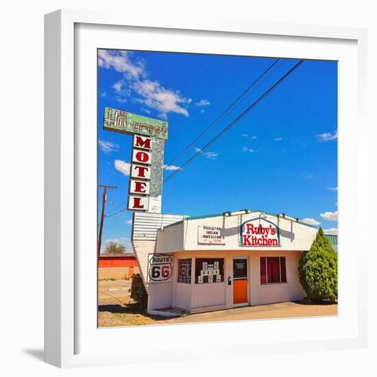 Retro Restaurant Sign in America-Salvatore Elia-Framed Photographic Print