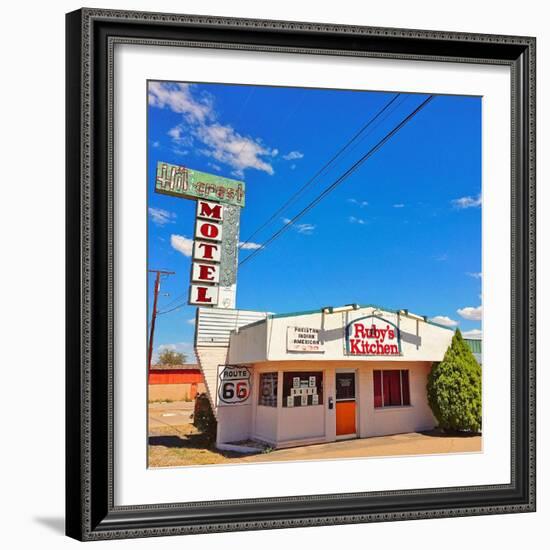 Retro Restaurant Sign in America-Salvatore Elia-Framed Photographic Print