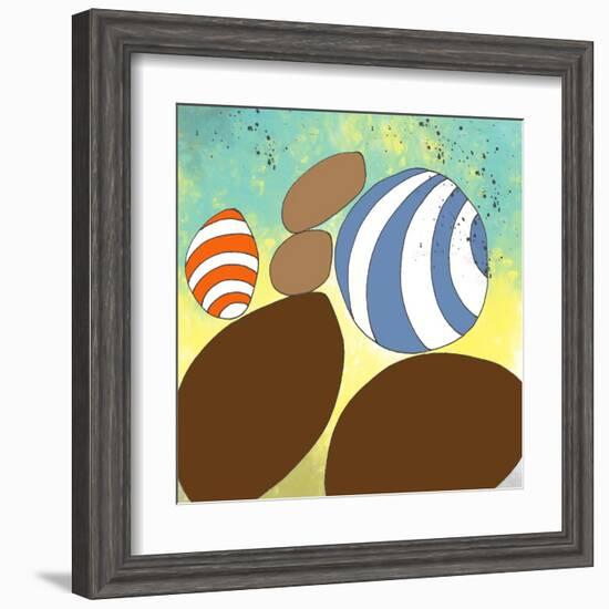 retro rocks Three-Jan Weiss-Framed Art Print