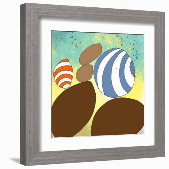 retro rocks Three-Jan Weiss-Framed Art Print