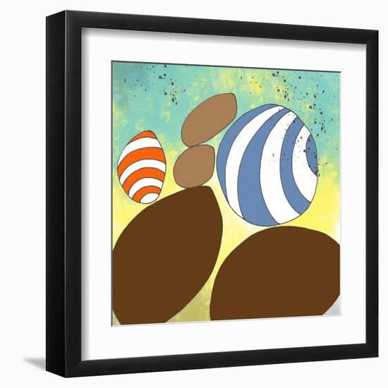 retro rocks Three-Jan Weiss-Framed Art Print