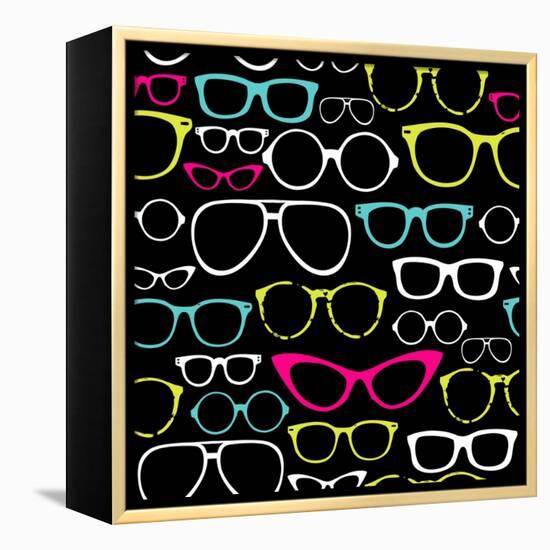 Retro Seamless Spectacles-Alisa Foytik-Framed Stretched Canvas