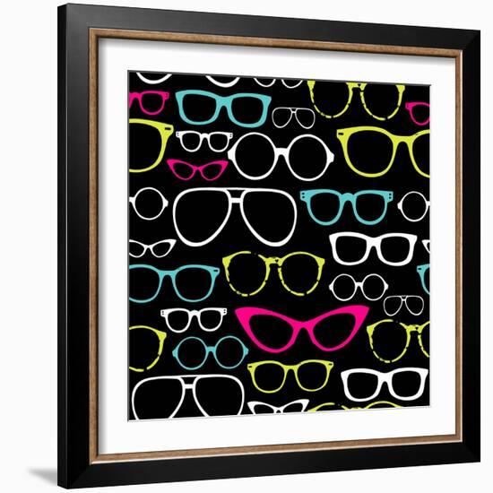 Retro Seamless Spectacles-Alisa Foytik-Framed Art Print