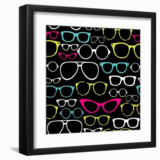 Retro Seamless Spectacles-Alisa Foytik-Framed Art Print