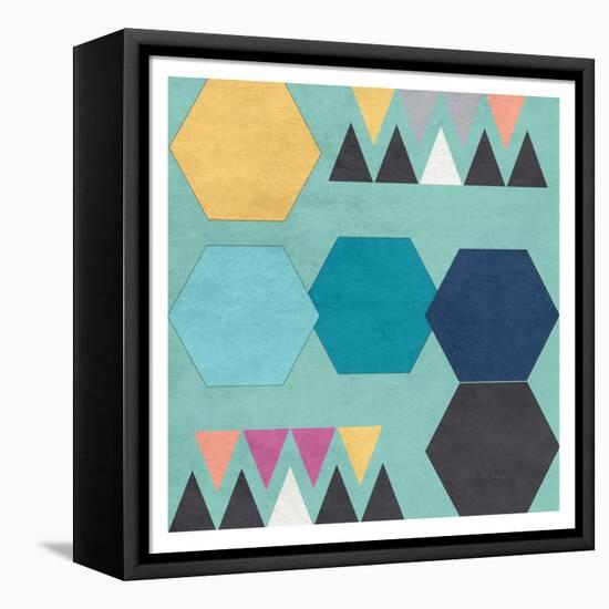 Retro Shape 2-Sheldon Lewis-Framed Stretched Canvas