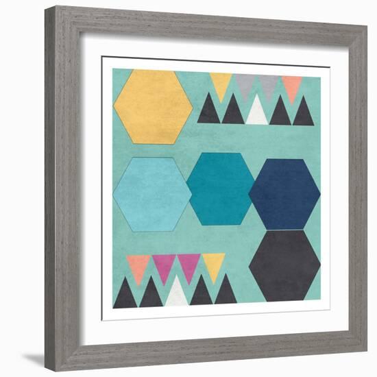 Retro Shape 2-Sheldon Lewis-Framed Art Print