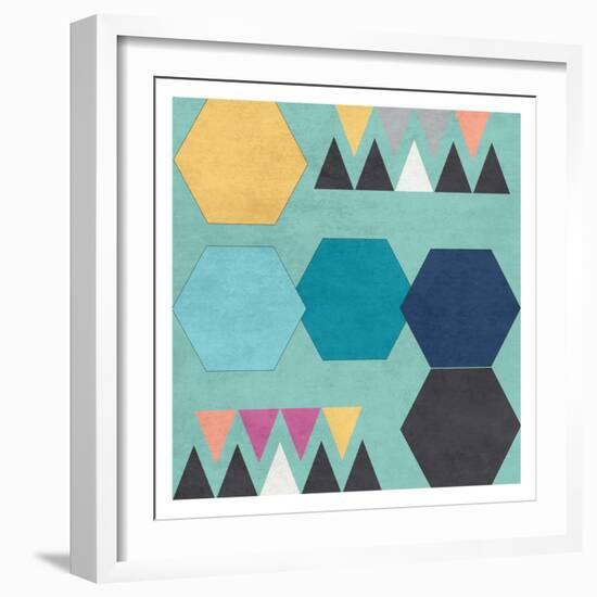 Retro Shape 2-Sheldon Lewis-Framed Art Print