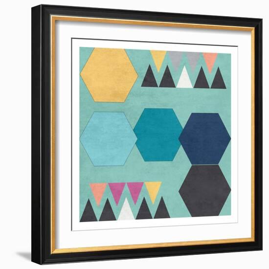 Retro Shape 2-Sheldon Lewis-Framed Art Print