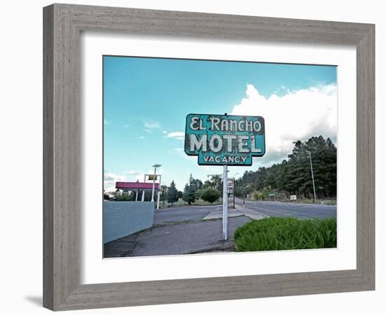 Retro Sign in USA-Salvatore Elia-Framed Photographic Print