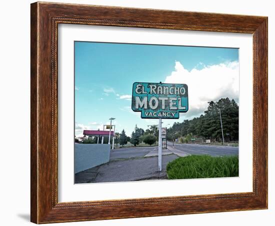 Retro Sign in USA-Salvatore Elia-Framed Photographic Print