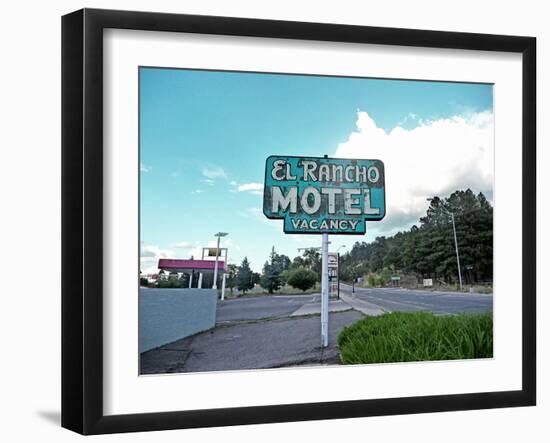 Retro Sign in USA-Salvatore Elia-Framed Photographic Print