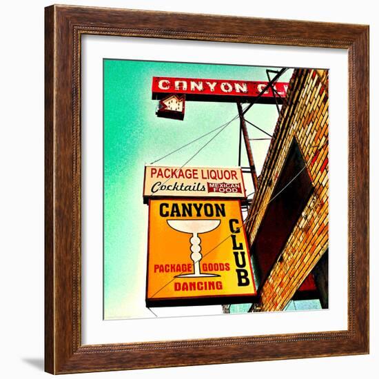 Retro Sign in USA-Salvatore Elia-Framed Photographic Print