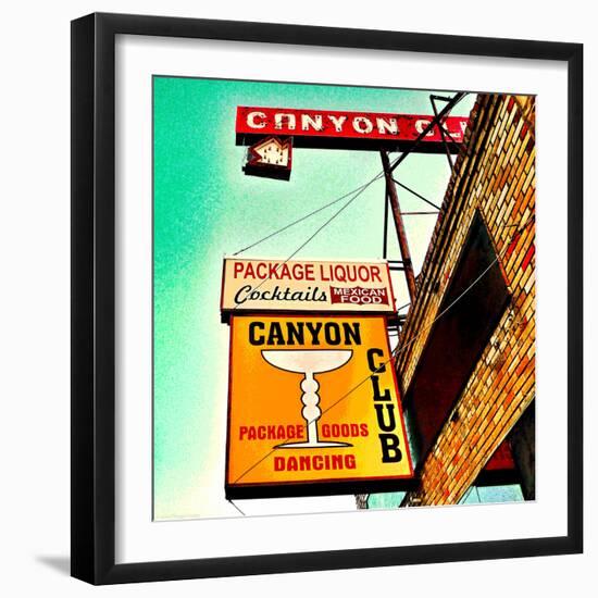 Retro Sign in USA-Salvatore Elia-Framed Photographic Print