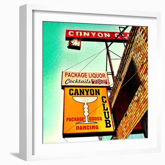 Retro Sign in USA-Salvatore Elia-Framed Photographic Print