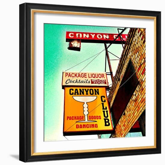 Retro Sign in USA-Salvatore Elia-Framed Photographic Print