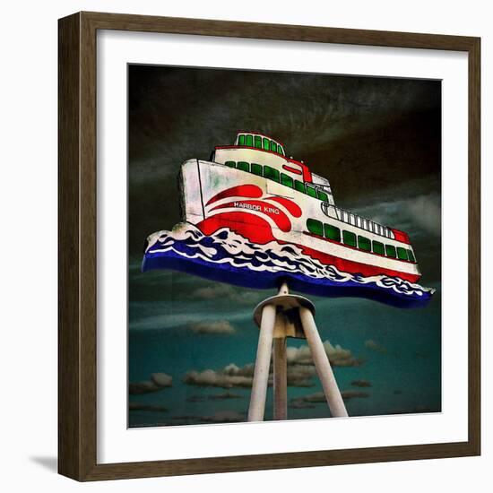 Retro Sign in USA-Salvatore Elia-Framed Photographic Print