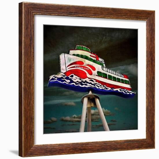 Retro Sign in USA-Salvatore Elia-Framed Photographic Print