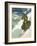 Retro Skiing Poster-null-Framed Art Print