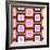 Retro Squares Pattern-null-Framed Giclee Print