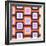 Retro Squares Pattern-null-Framed Giclee Print