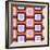 Retro Squares Pattern-null-Framed Giclee Print