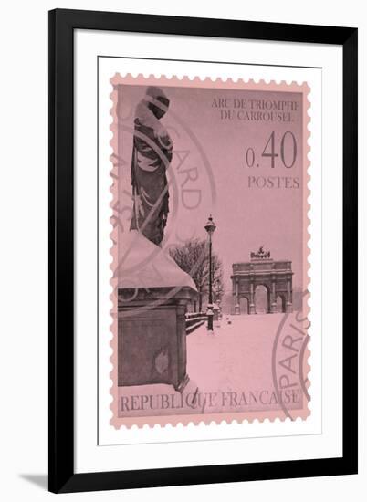 Retro Stamp I-The Vintage Collection-Framed Giclee Print