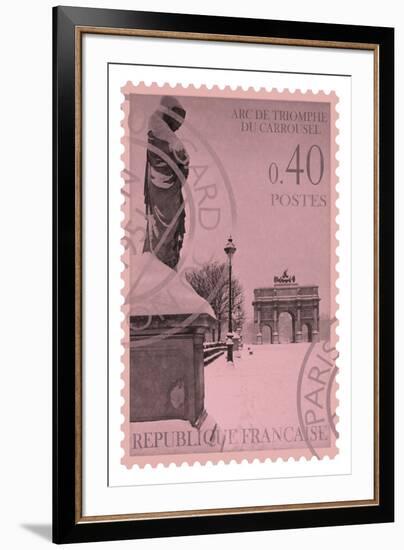 Retro Stamp I-The Vintage Collection-Framed Giclee Print