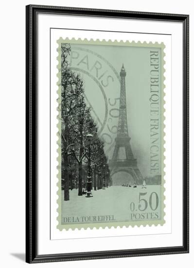 Retro Stamp II-The Vintage Collection-Framed Giclee Print