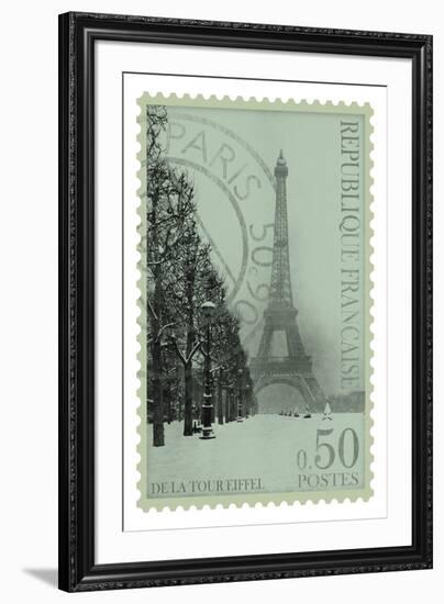Retro Stamp II-The Vintage Collection-Framed Giclee Print
