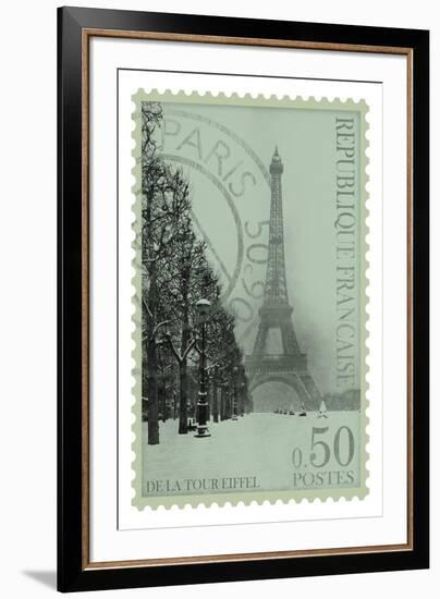 Retro Stamp II-The Vintage Collection-Framed Giclee Print