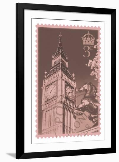 Retro Stamp IV-The Vintage Collection-Framed Giclee Print