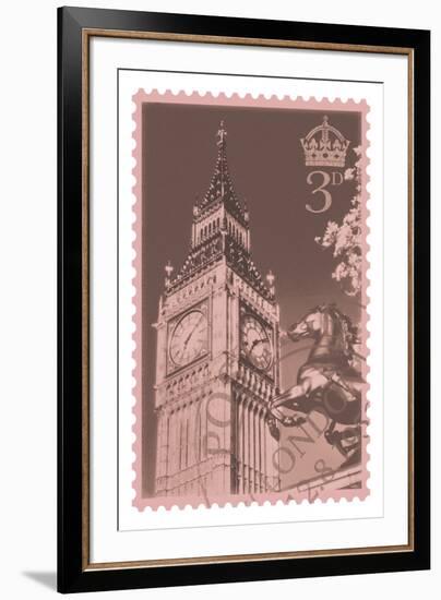 Retro Stamp IV-The Vintage Collection-Framed Giclee Print