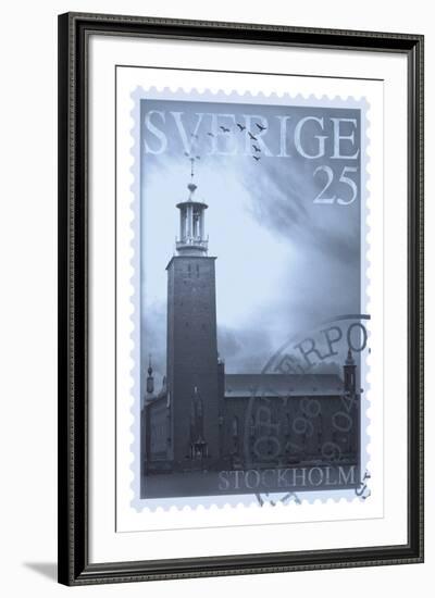 Retro Stamp VI-The Vintage Collection-Framed Giclee Print