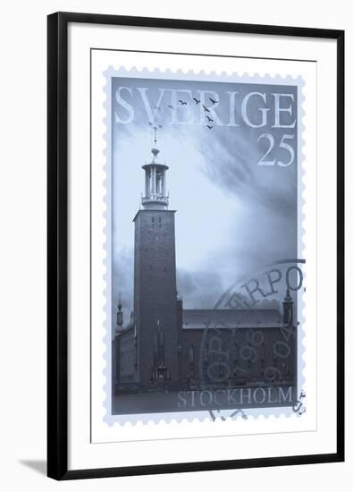 Retro Stamp VI-The Vintage Collection-Framed Giclee Print