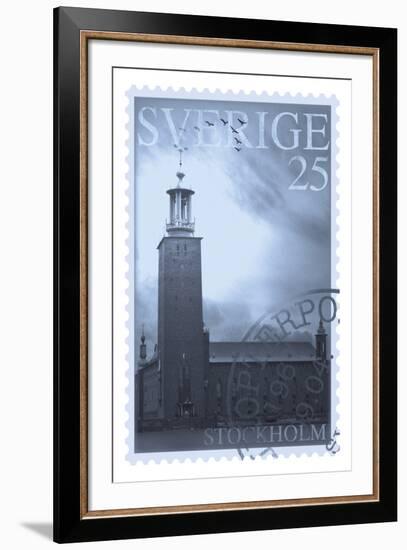 Retro Stamp VI-The Vintage Collection-Framed Giclee Print