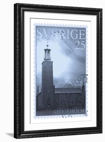 Retro Stamp VI-The Vintage Collection-Framed Giclee Print