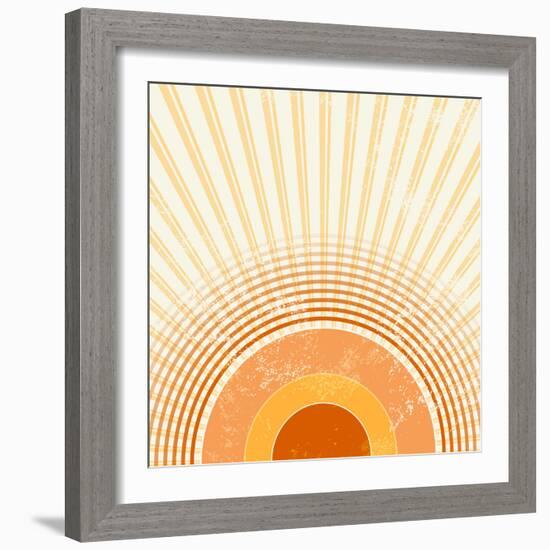 Retro Starburst-one AND only-Framed Photographic Print