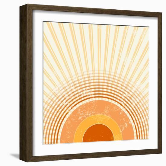 Retro Starburst-one AND only-Framed Photographic Print