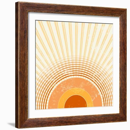 Retro Starburst-one AND only-Framed Photographic Print