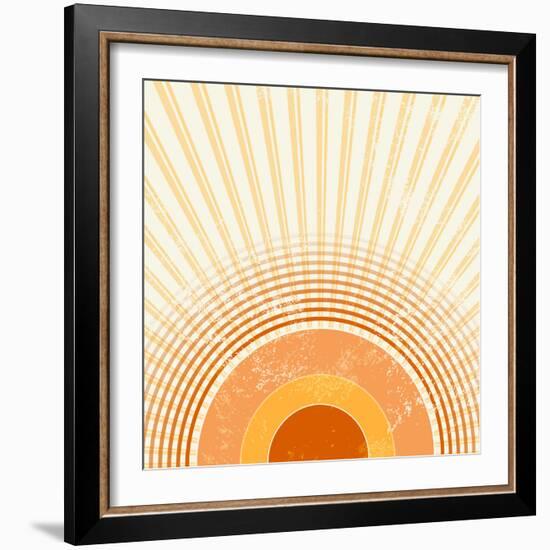 Retro Starburst-one AND only-Framed Photographic Print