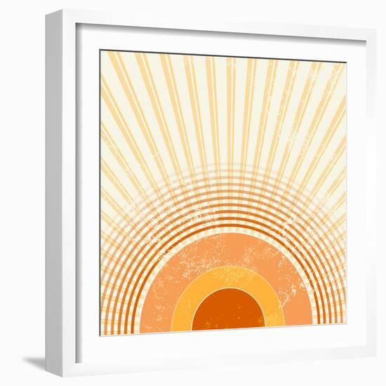 Retro Starburst-one AND only-Framed Photographic Print