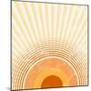 Retro Starburst-one AND only-Mounted Photographic Print