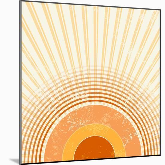 Retro Starburst-one AND only-Mounted Photographic Print