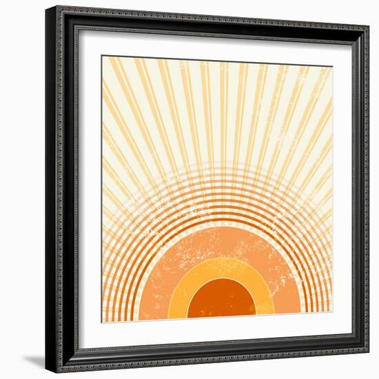 Retro Starburst-one AND only-Framed Photographic Print